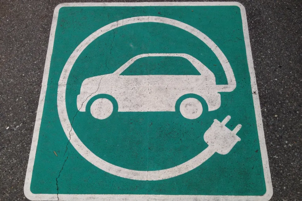 Electric Car Charging Stencil